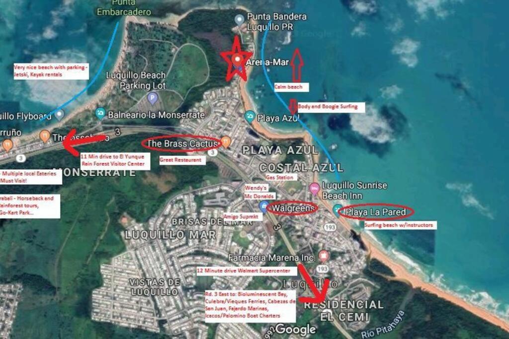 1St Floor, A/C Everywhere, Balcony With Beach View In Luquillo Exteriör bild